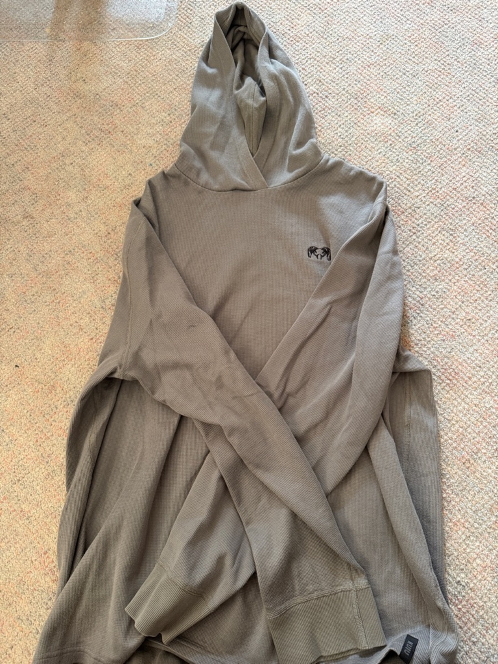 KUIU Taupe/Brown Hooded Sweater